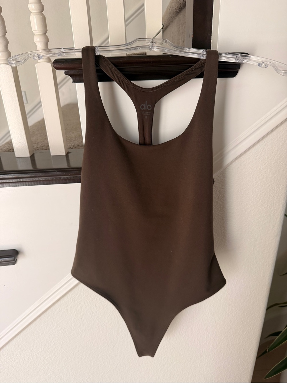 ALO Yoga Kids Brown Racerback One-Piece Bodysuit